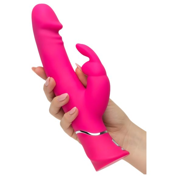 Happyrabbit Dual Density - vanntett, klitorisarm vibrator (rosa)