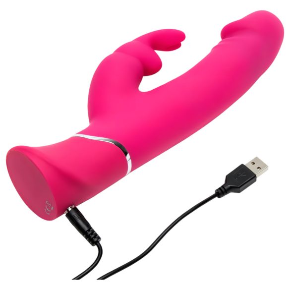 Happyrabbit Dual Density - vanntett, klitorisarm vibrator (rosa)