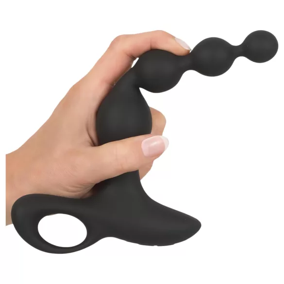 Black Velvet - perlebarer analvibrator (svart)