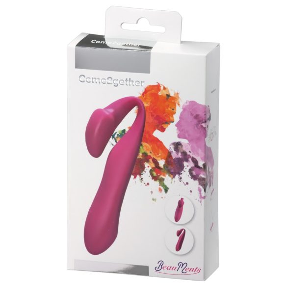 BeauMents Sammen2 - oppladbar, vanntett parvibrator (rosa)