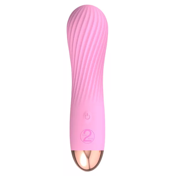 Cuties Mini - oppladbar, vanntett, spiralvibrator (rosa)