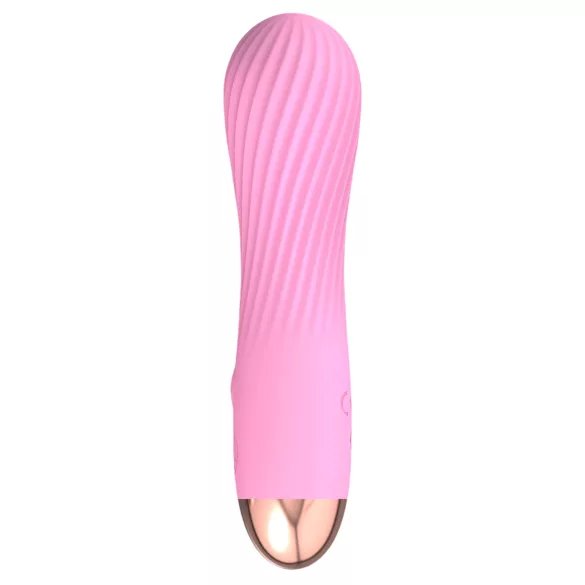 Cuties Mini - oppladbar, vanntett, spiralvibrator (rosa)