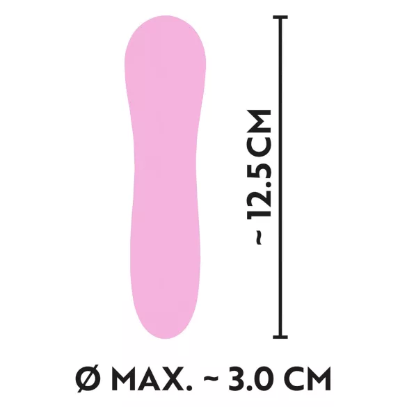 Cuties Mini - oppladbar, vanntett, spiralvibrator (rosa)