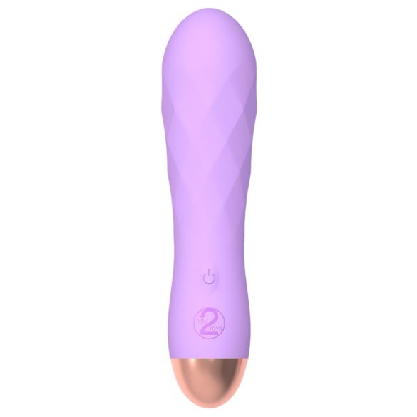 Cuties Mini - oppladbar, vanntett ristvibrator (lilla)