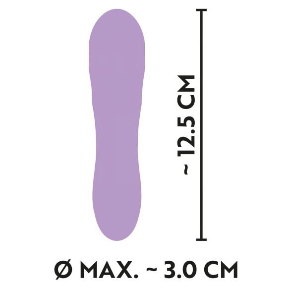 Cuties Mini - oppladbar, vanntett ristvibrator (lilla)