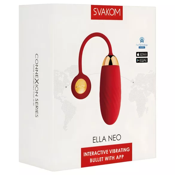 Svakom Ella Neo - smart, vibrerende egg (rød)