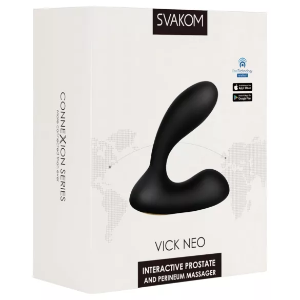 Svakom Vick Neo - oppladbar VR analvibrator (svart)
