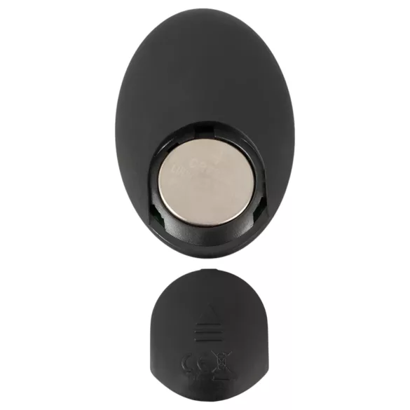Rebel - oppladbar prostata-vibrator med fjernkontroll (svart)
