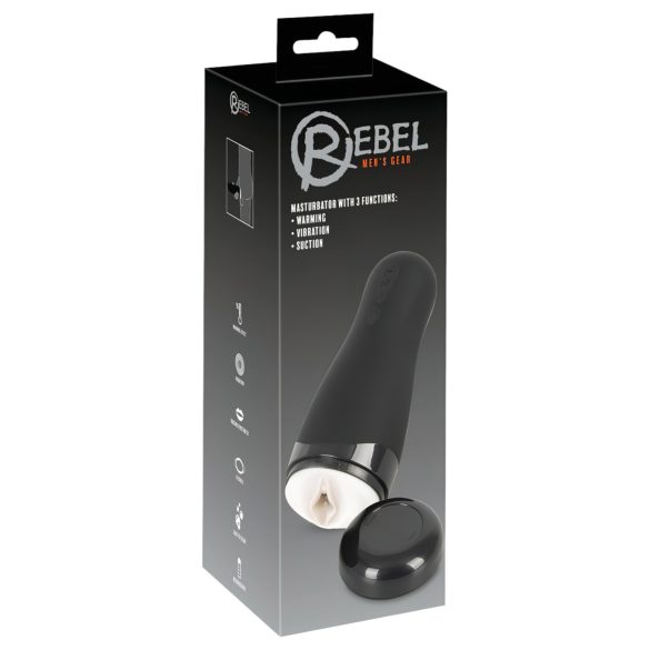 Rebel 3 Function - oppladbar, varmende kunstig vagina masturbator