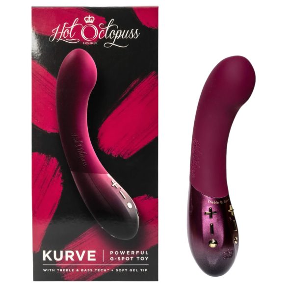 Hot Octopuss Kurve - oppladbar, vanntett G-punktvibrator (lilla)