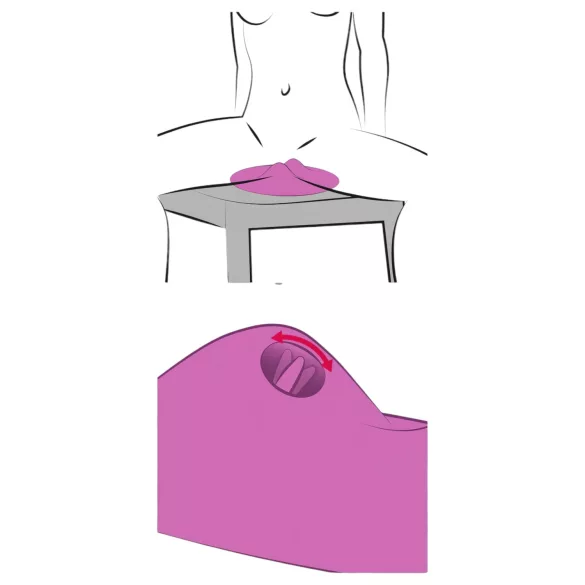 VibePad 2 - slikkeputevibrator (lilla)