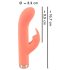 You2Toys peachy! mini rabbit - oppladbar kaninvibrator (fersken)