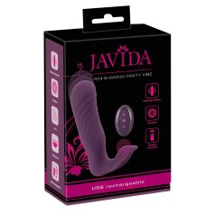 Javida RC - trådløs, 2-funksjons klitorisvibrator (lilla)