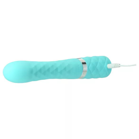 Pillow Talk Lively - oppladbar klitorisvibrator med arm (turkis)