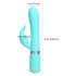 Pillow Talk Lively - oppladbar klitorisvibrator med arm (turkis)
