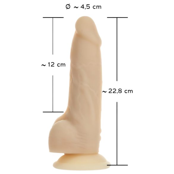 Naked Addiction Rotasjon 7 - vibrator (18 cm) - naturlig