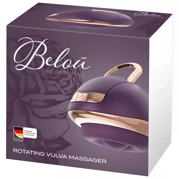 Belou - ladbar, roterende vulvamassasjer (lilla)