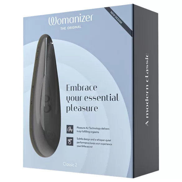 Womanizer Classic 2 - oppladbar klitorisstimulator med lufttrykk (svart)