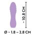 Cuties Mini 3 - oppladbar, vanntett, spiralvibrator (lilla)