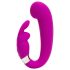 Happyrabbit Mini G - oppladbar G-punkt vibrator med klitorisstimulator (lilla)