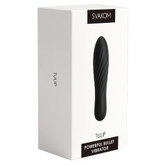 Svakom Tulip - oppladbar, mini stavvibrator (svart)