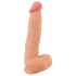 Naturtro Dildo - Hudfølelse, 25 cm (Naturlig)