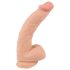 Naturtro Dildo - Hudfølelse, 25 cm (Naturlig)
