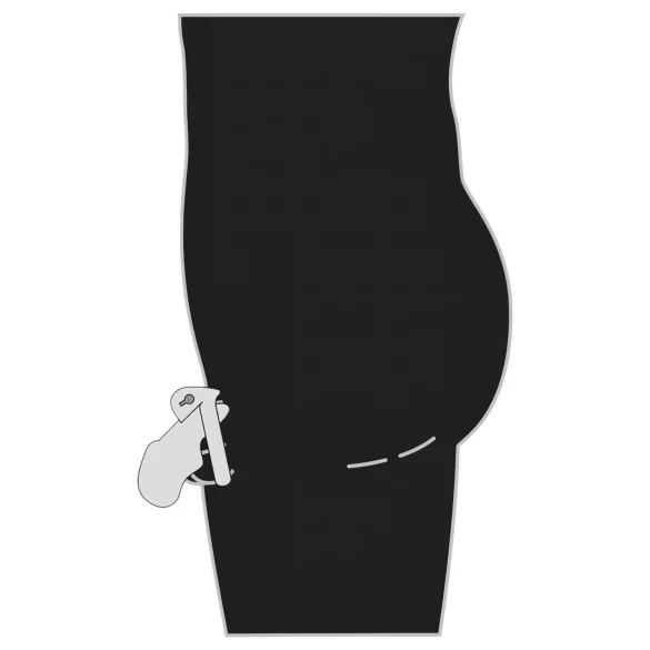 Fetish - metall penisbur (sølv)