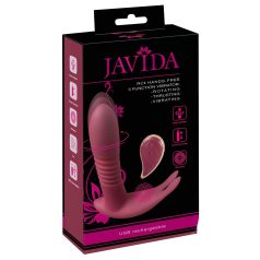   Javida RC - trådløs klitorisvibrator med 3 funksjoner (rød)