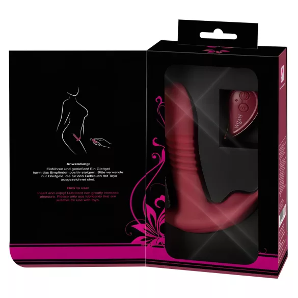 Javida RC - trådløs klitorisvibrator med 3 funksjoner (rød)