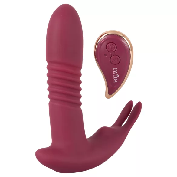 Javida RC - trådløs klitorisvibrator med 3 funksjoner (rød)