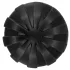 ANOS - riflet myk buttplug - 7 cm (svart)