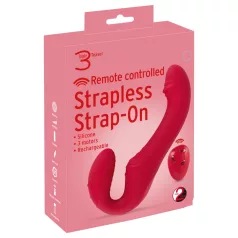 You2Toys Strapless - trådløs, festbar vibrator (rød)
