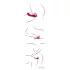 You2Toys Strapless - trådløs, festbar vibrator (rød)
