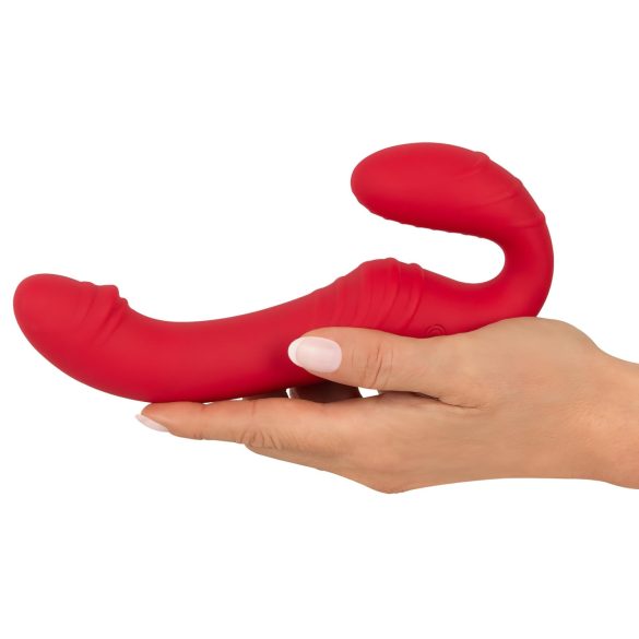You2Toys Strapless - trådløs, festbar vibrator (rød)
