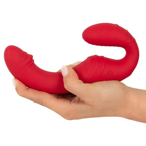 You2Toys Strapless - trådløs, festbar vibrator (rød)