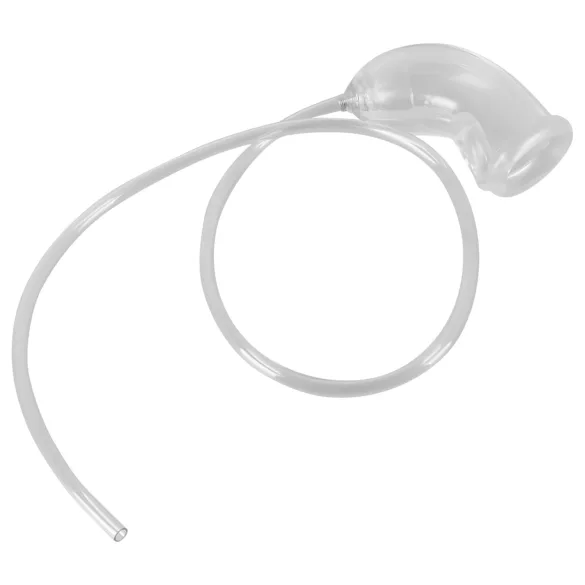 You2Toys Piss Play Sleeve - Penisforlenger med dreneringsrør (gjennomsiktig)