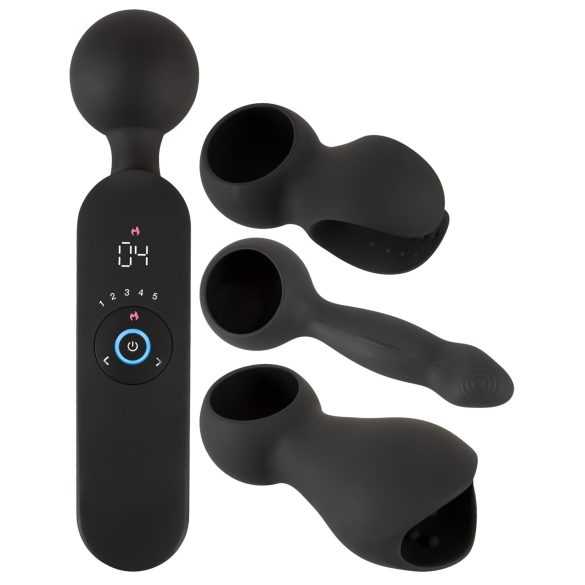 Couples Choice - oppladbar varmende massasjevibrator (svart)