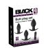 Black Velvet - oppladbar analvibratorsett - 3 deler (svart)