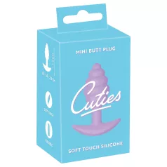 Cuties Mini Butt Plug - silikon analplugg (lilla, 2,8 cm)