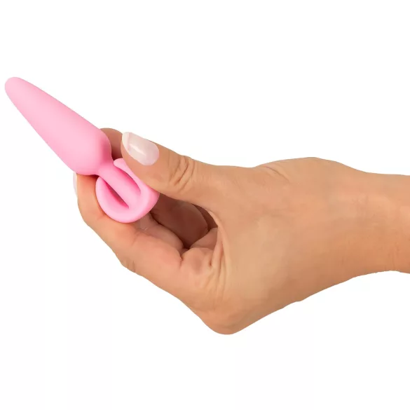 Cuties Mini Butt Plug - silikon analplugg (rosa, 2,1 cm)