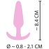 Cuties Mini Buttplug - Silikon Analtap - Rosa (2,1cm)