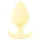 Cuties Mini-Buttplug - silikon analplugg (gul, 3,1 cm)