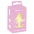Cuties Mini-Buttplug - silikon analplugg (gul, 3,1 cm)