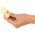 Cuties Mini-Buttplug - silikon analplugg (gul, 3,1 cm)