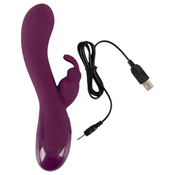 SMILE - trådløs vibrator med 3 motorer og klitorisstimulator (lilla)