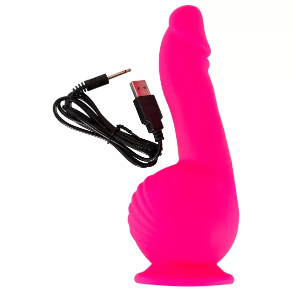 SMILE Powerful - oppladbar, 2-motors sugekoppvibrator (rosa)