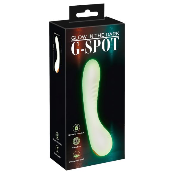 You2Toys Glow in the Dark - Fosforescerende G-punkt Vibrator (hvit)