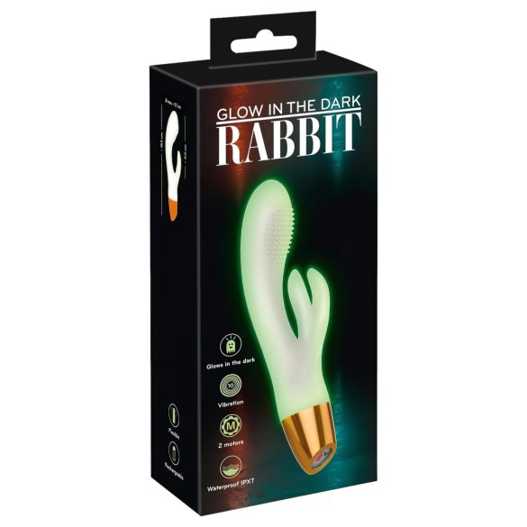 You2Toys Glow - fosforisende klitorisvibrator (hvit)