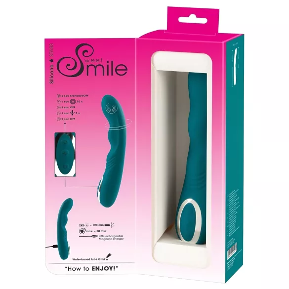 SMILE - Oppladbar, vanntett G-punkt vibrator (grønn)